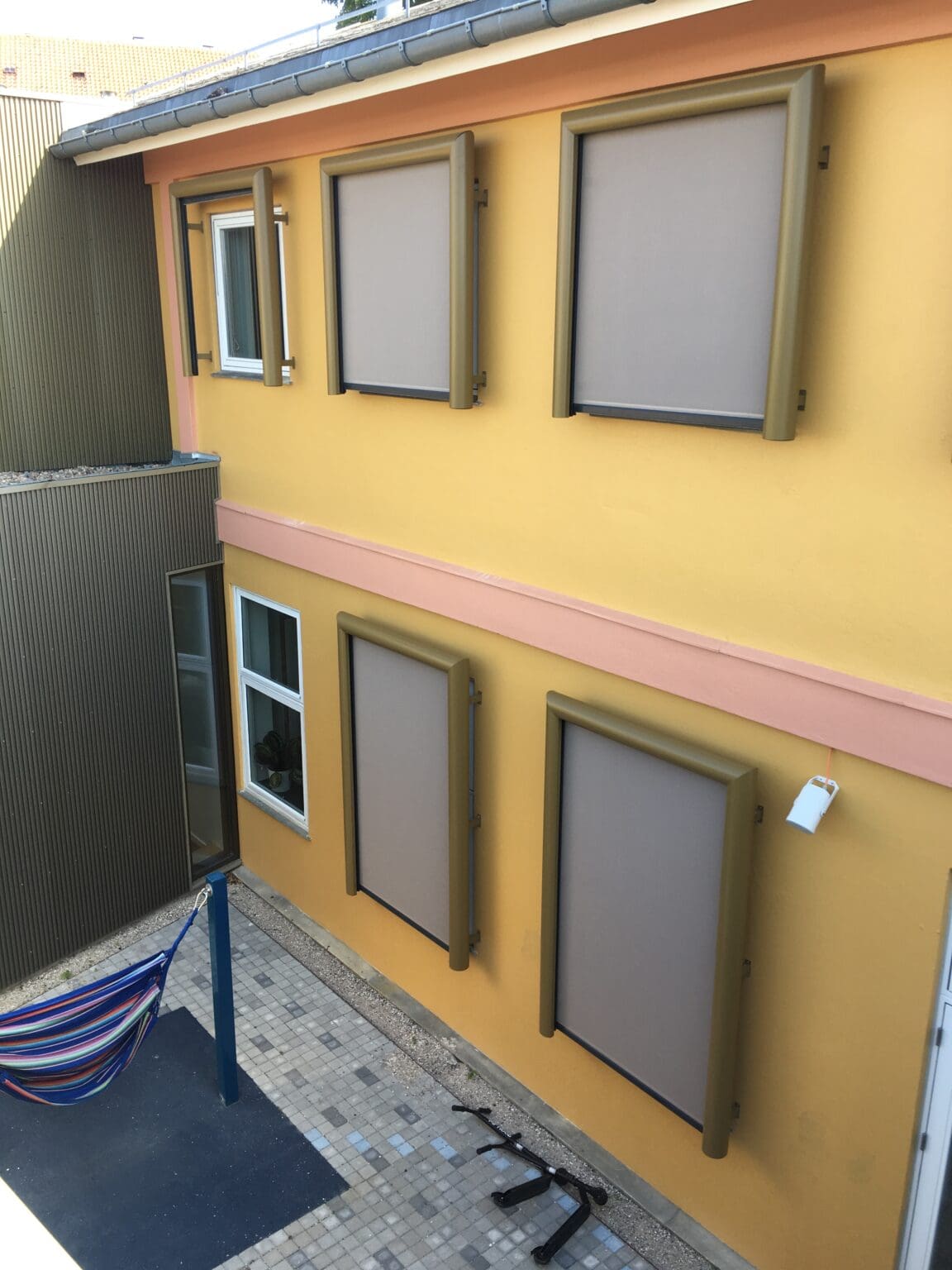 Udvendige screens lukkede